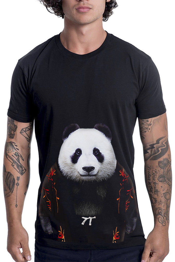 panda black t shirt