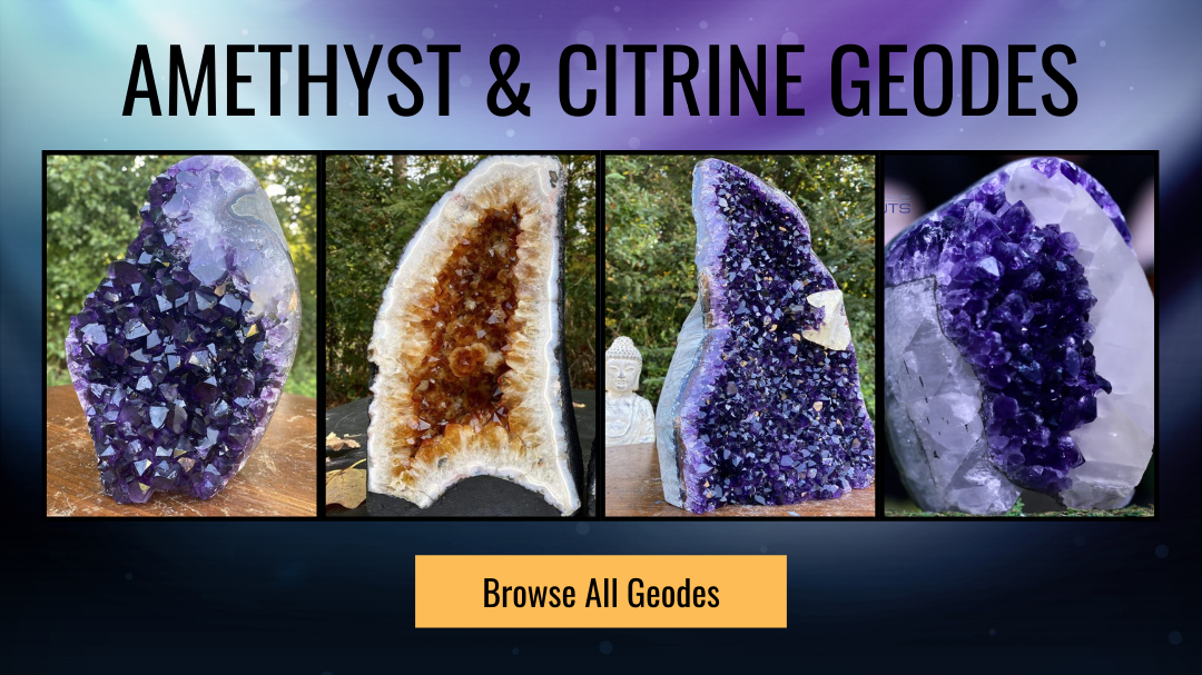 Amethyst & Citrine Geodes