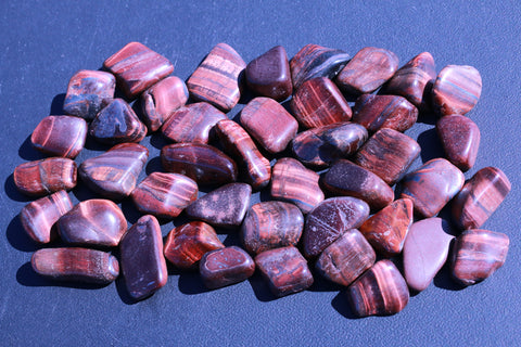 Red Tigers Eye Tumbled Stones