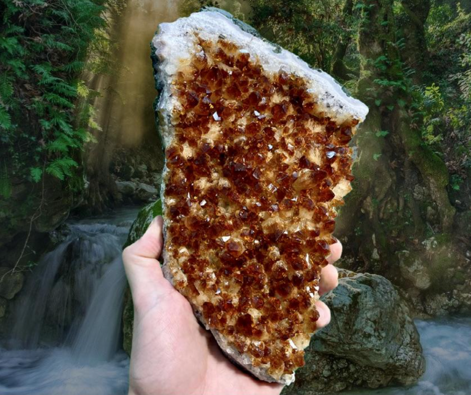 Citrine Geode Druze