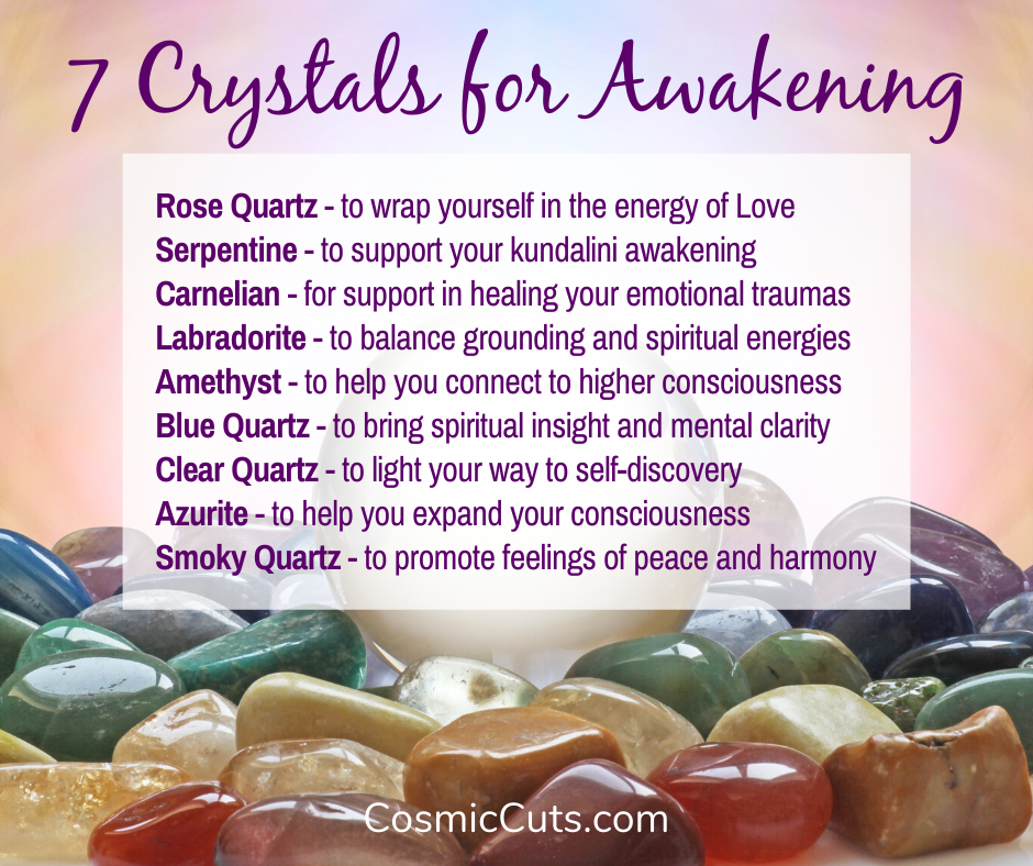 Infographic - 9 Crystals for Awakening