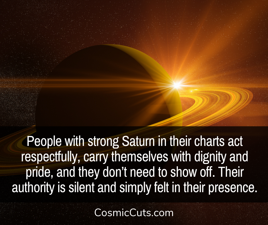 saturn in your chart