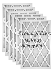 10x30x1 Merv 13 Allergy Elite Pleated AC Furnace Filter - Case of 6