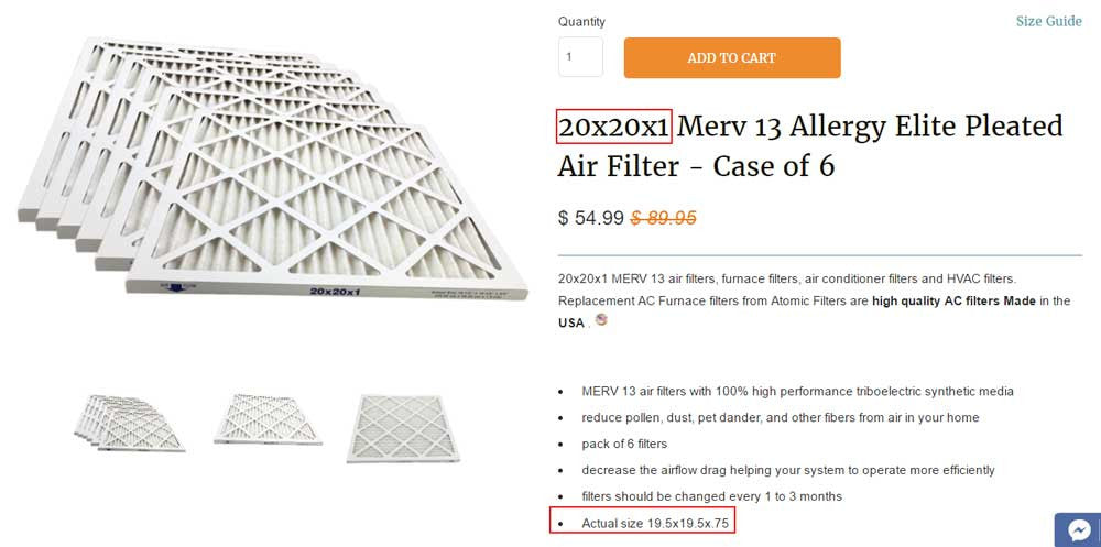 Buying the right 20x20x1 Air filter Atomic