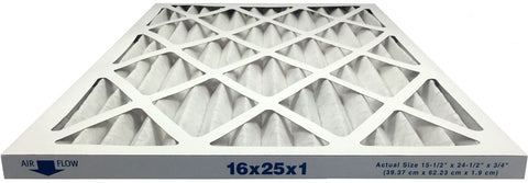 MERV 13 16x25x1 air filter for allergies