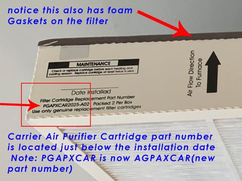 Carrier Air Purifier Cartridge part number PGAPXCAR new part(AGAPXCAR)