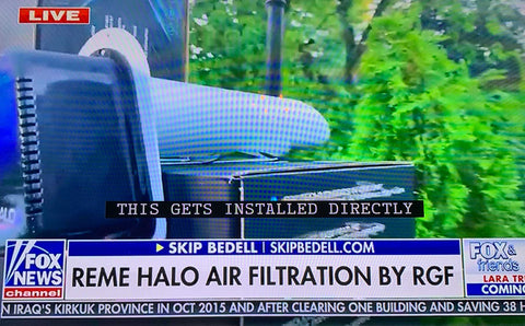 REME HALO induct air purifier on FOX NEWs Fox and friends