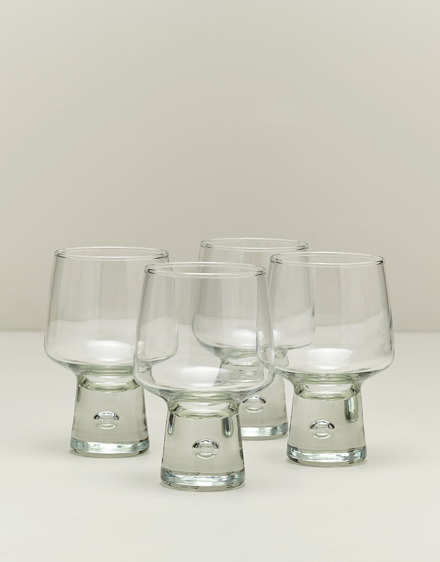 Vintage Mid Century Modern Hand Blown Glasses (set of 4)