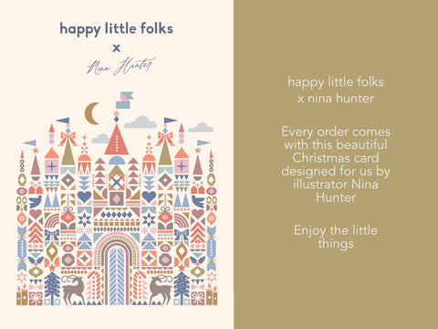 Christmas card Happy Little Folks x Nina Hunter