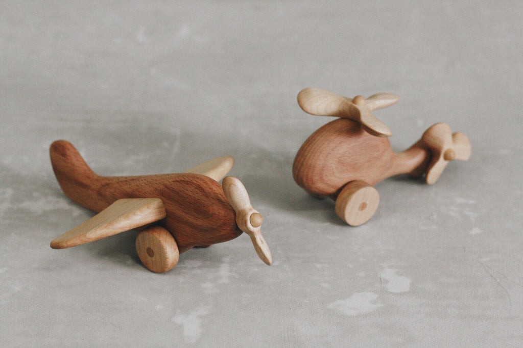 wooden plane toy