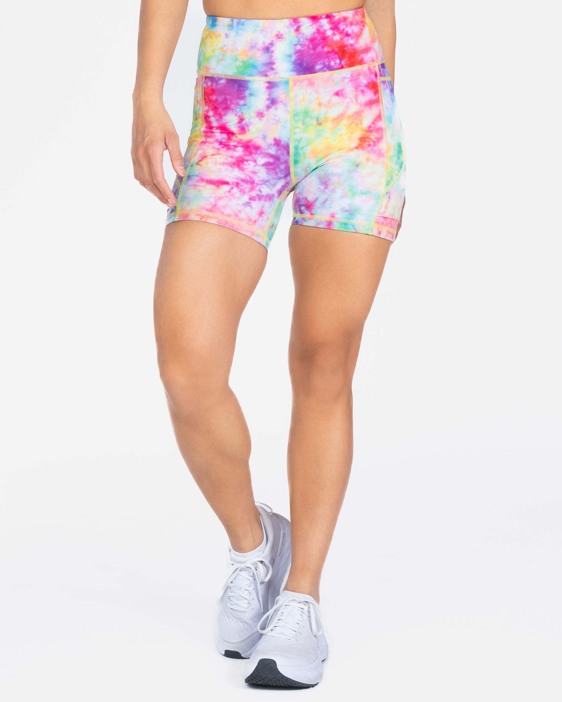 Lux Baseline Shorts (5 in. inseam) - Rainbow Tie Dye (Back-Order)