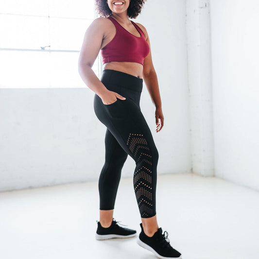 Lux 7/8 Capris - Black – Senita Athletics