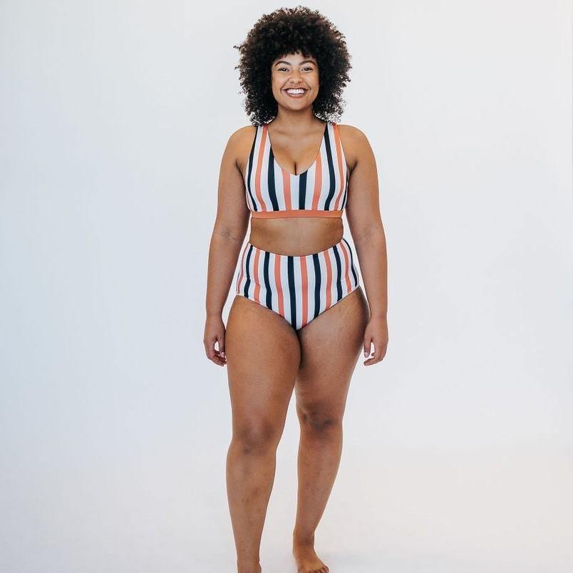 Afgeschaft wenselijk Boren Havasu Bikini Top - Dreamsicle Stripe - Final Sale – Senita Athletics