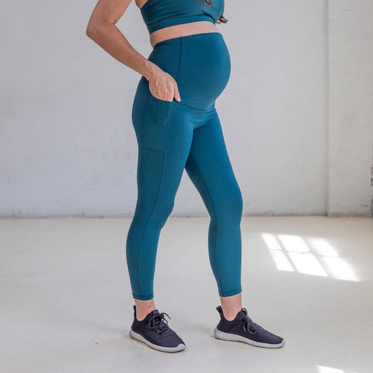 Lux Mamacita Maternity Capris - Mulberry – Senita Athletics