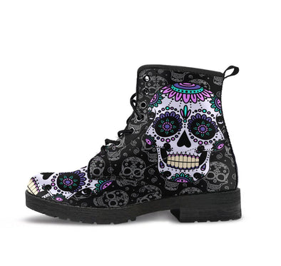 Sugar Skull Handcrafted Boots – You 