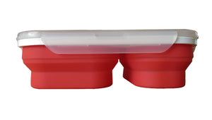 Storage Container - *New* 2 Compartment Collapsible Lunch Box / Entertaining Dish