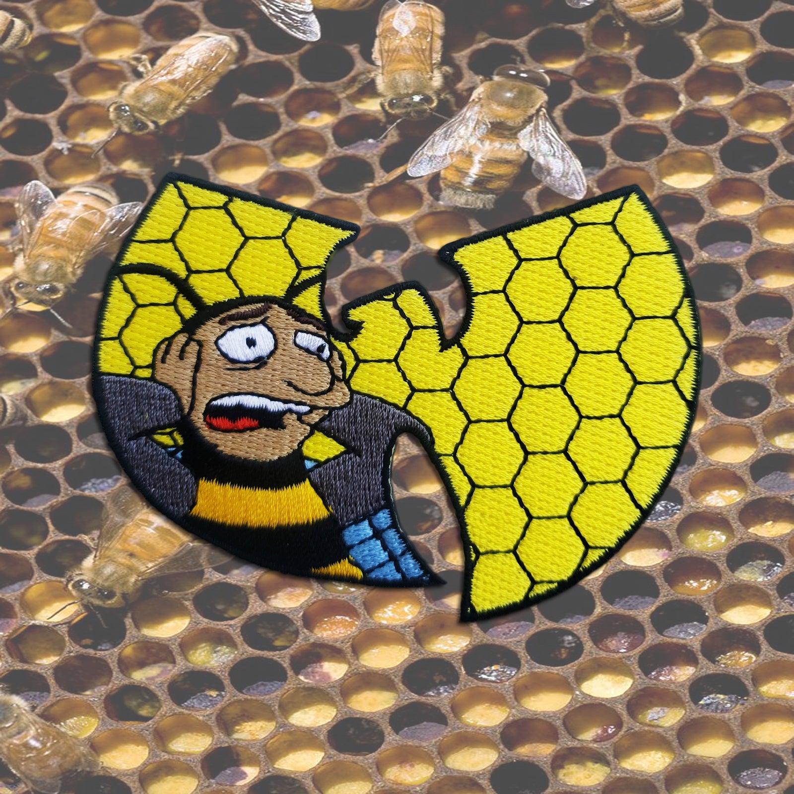 KILLER BEES (ABEJAS ASESINAS) 3.5" IRON-ON PATCH