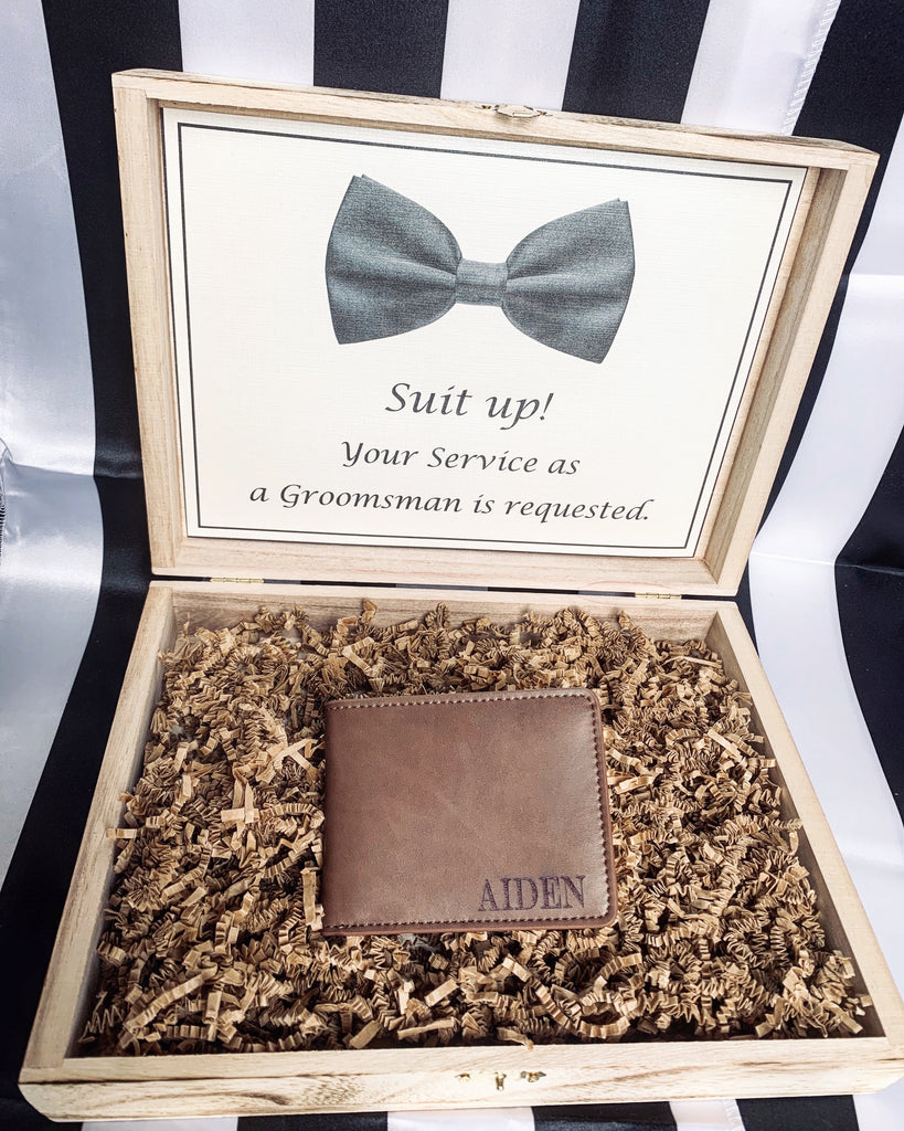 Groomsmen gift box Knot and Nest Designs