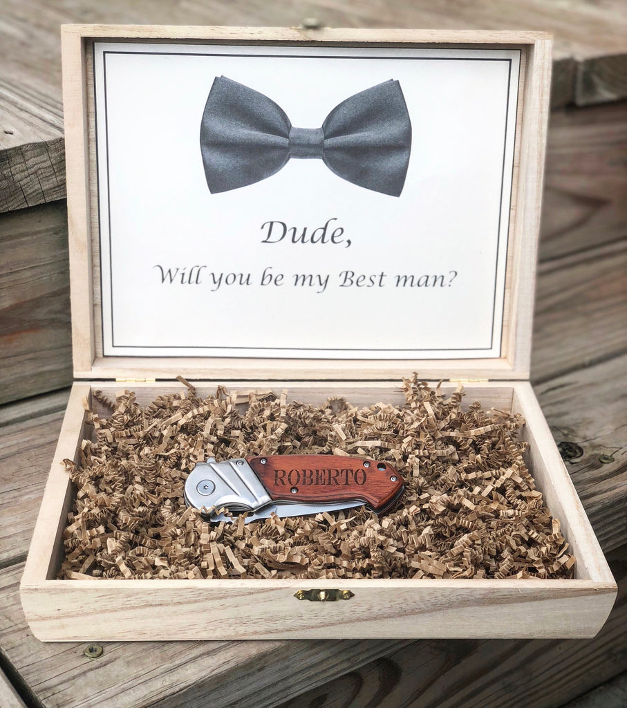 Groomsmen gift box Knot and Nest Designs