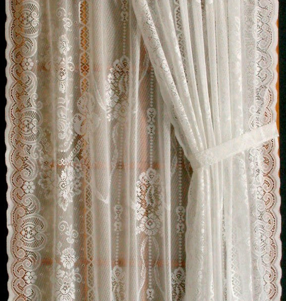 Balmore Cotton Polyester Lace Curtains  American Balmore Lace Curtain – TB Stores