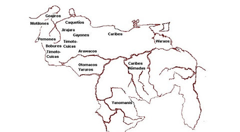 mapa indígenas venezuela