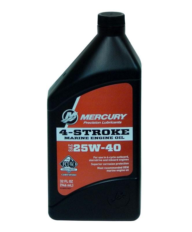 Mercury 4 Stroke 25W40 Oil 946ml Good Times Marine