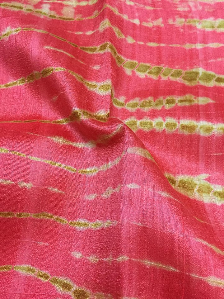 Shibori pure raw silk fabric – Akrithi