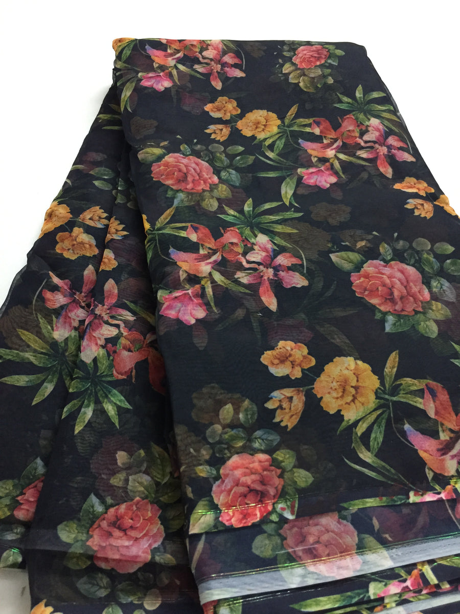 Printed organza fabric – Akrithi