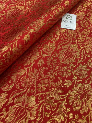 Buy Banarasi fabric online : Soft Banarasi brocade fabrics, Banarasi ...