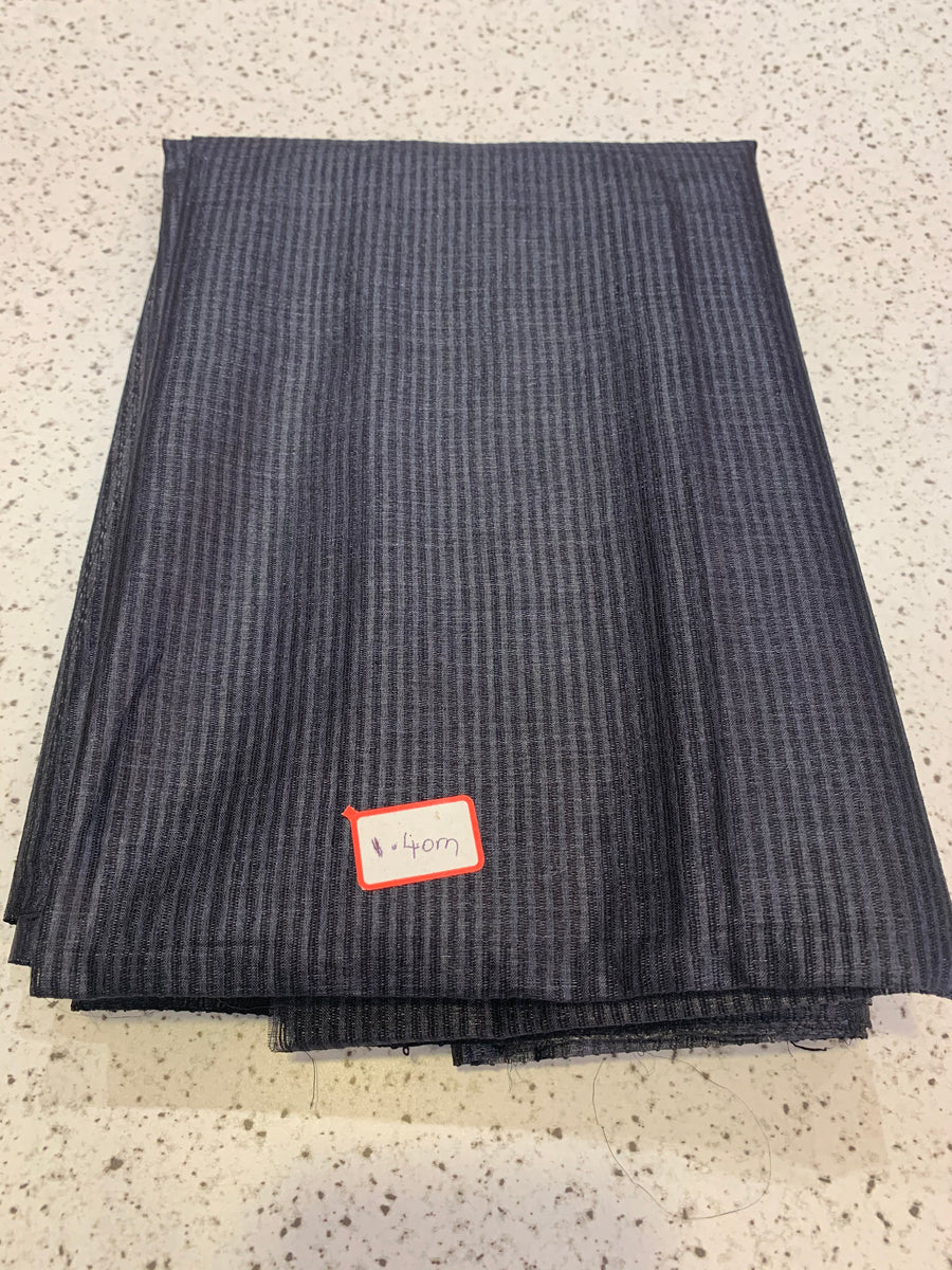 Striped Pure Tussar silk fabric 1.4 metres – Akrithi