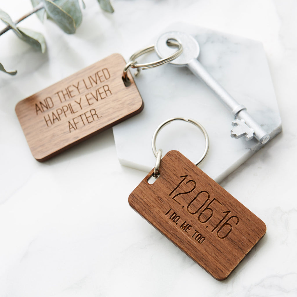 personalised keyrings for weddings