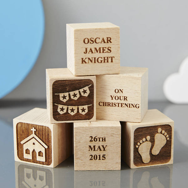 personalised wooden christening gifts