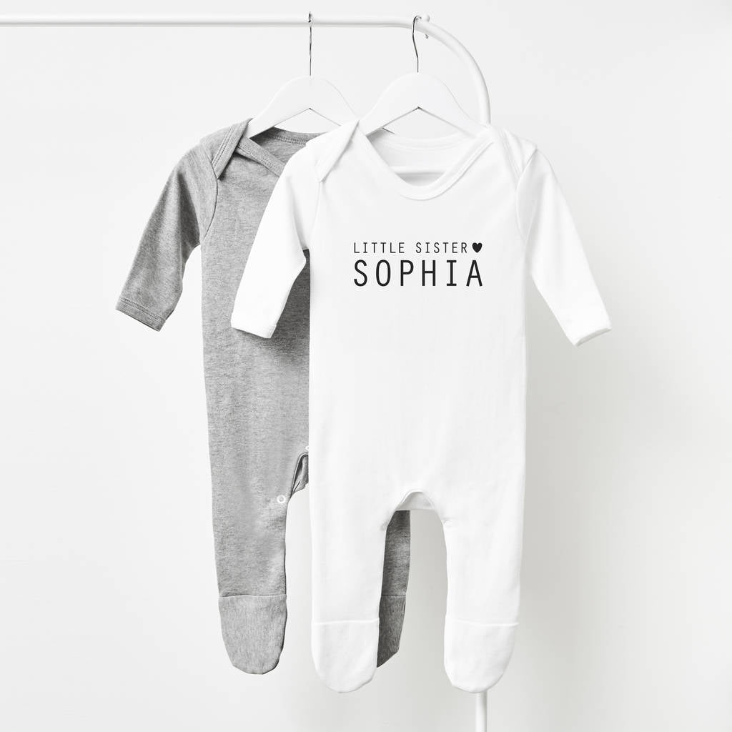 personalised babygrow next