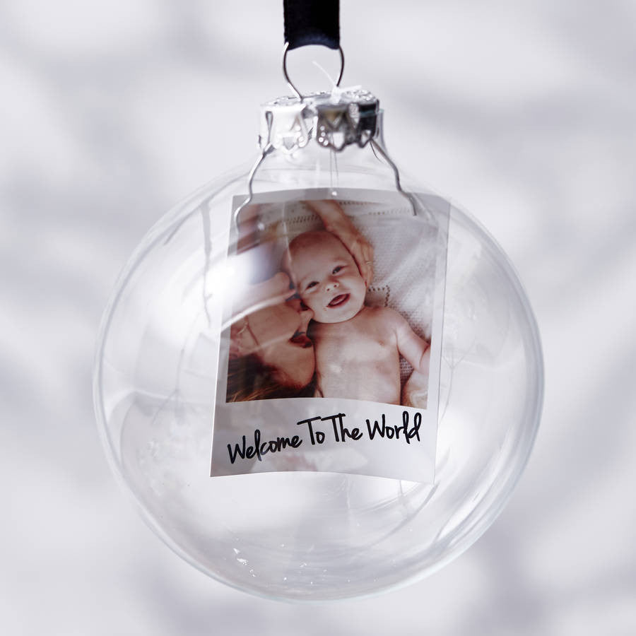 personalised baby's first christmas baubles