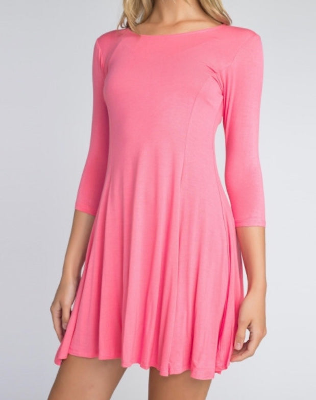 jersey knit swing dress