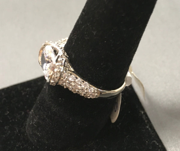 Cz solitaire ring size 10