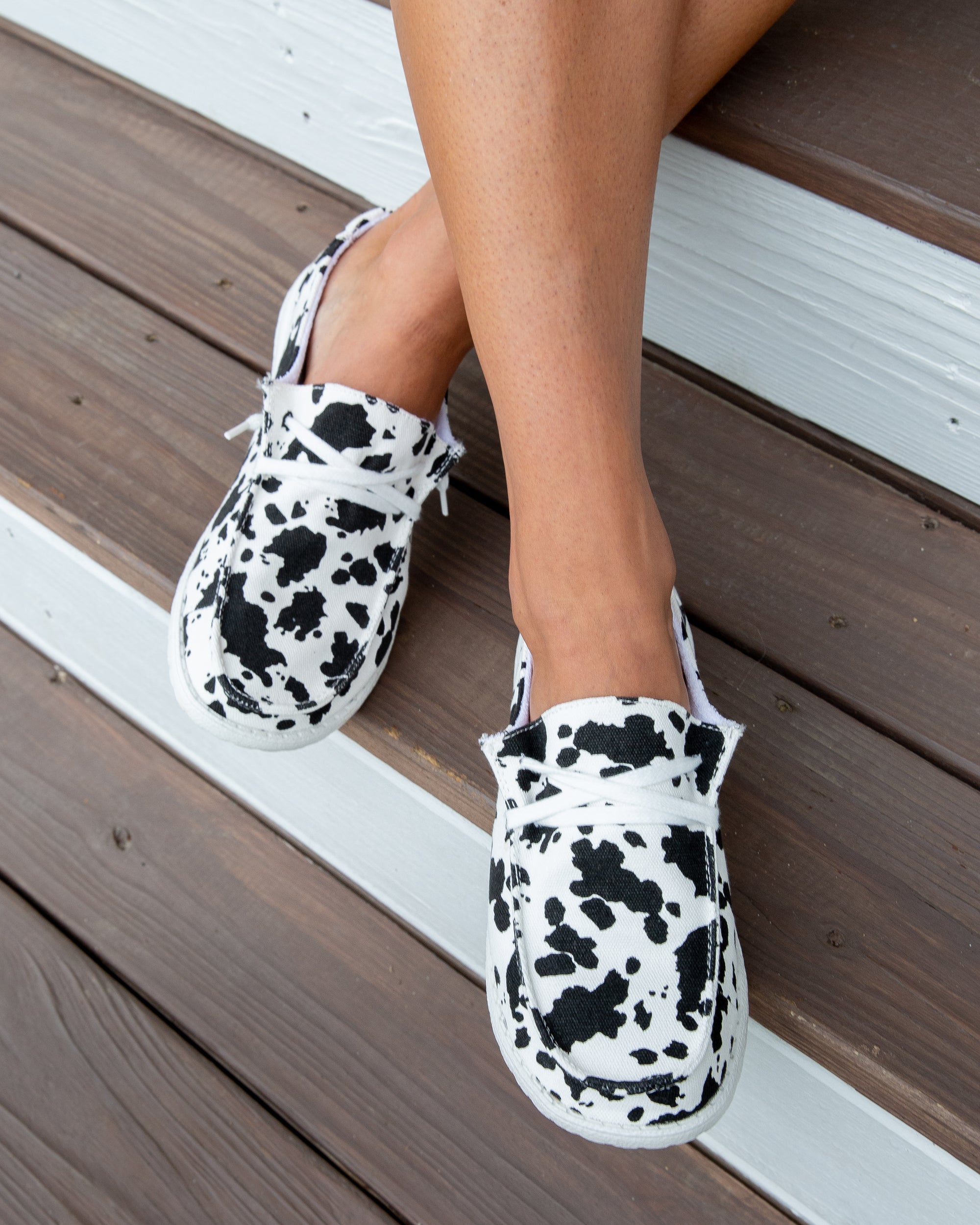 cow pattern shoes