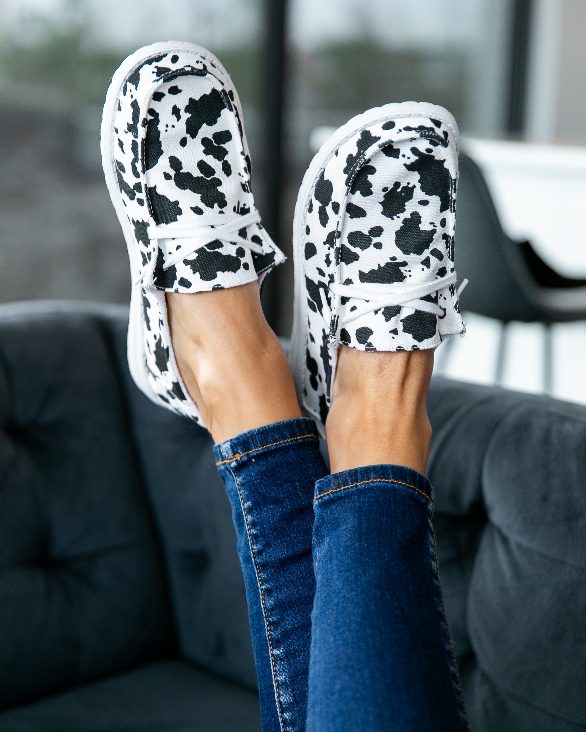 Milk It Slip On Sneakers - Cow Print 