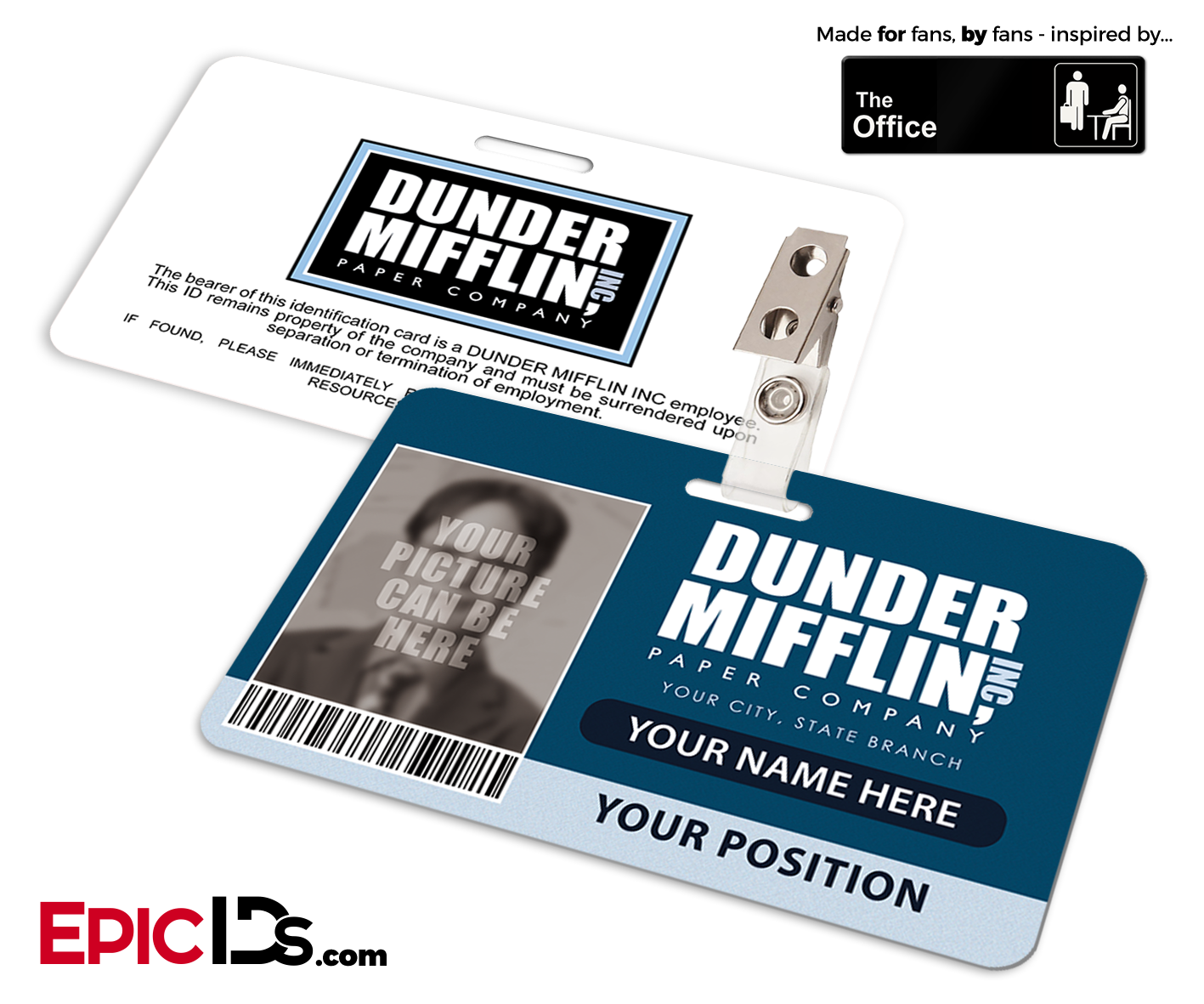 the-office-inspired-dunder-mifflin-employee-id-badge-photo-personal-epic-ids