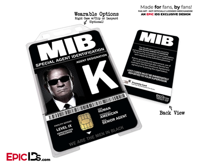 Special Agent MIB Men In Black Cosplay Name Badge Movie Character