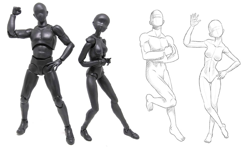 The Benefit of Posing Anime Figurine Models for Artist Reference  James  Art Ville