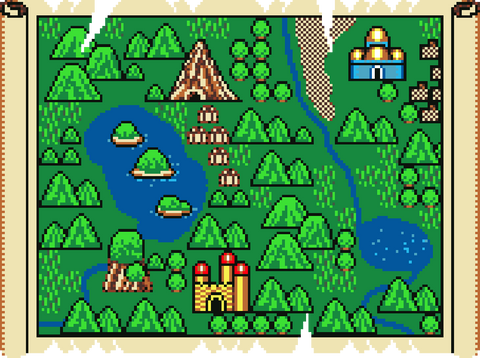 Alex Kidd in miracle world game map