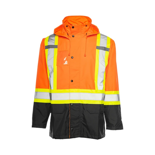 Pioneer Unisex Yellow 3-Piece Rain Suit: Jacket, Detachable Hood