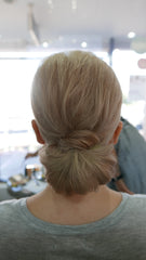 Low bun upstyle