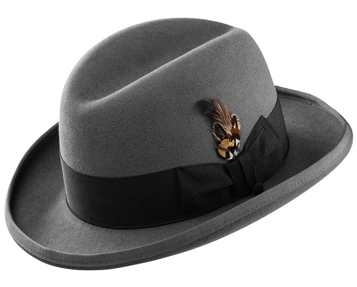 Alpha Godfather Homburg Classic Hat Formal Hat Selentino Hat   AF ST BL 700x700 