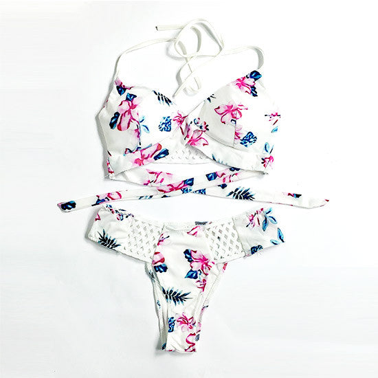 So Fresh Floral Halter Bikini Set – FIREVOGUE