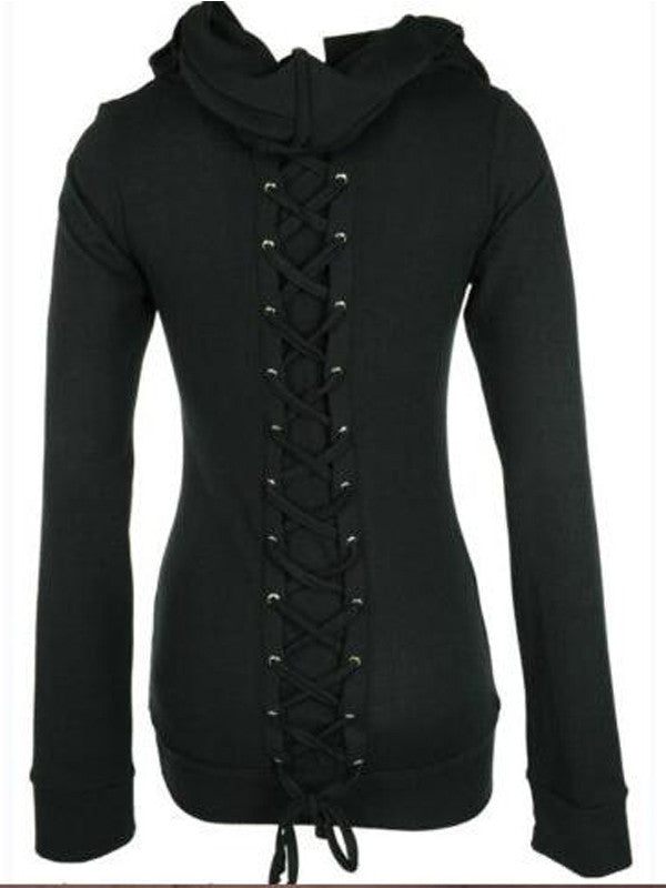 It's a Tie Lace-Up Sweatshirt – FIREVOGUE