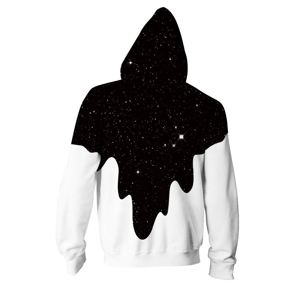 Star Pattern Zip Hoodie Sweatshirt Jacket – FIREVOGUE