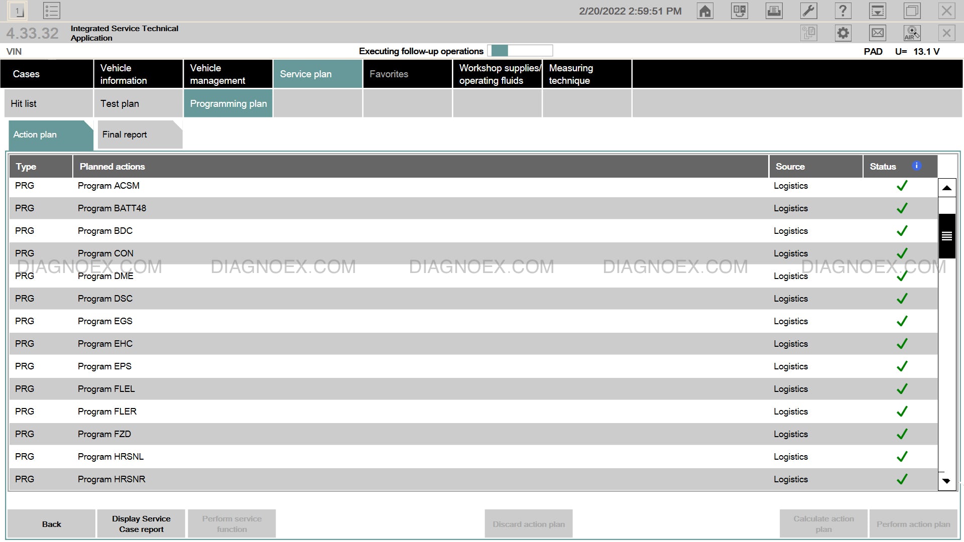 ISTA programming progress