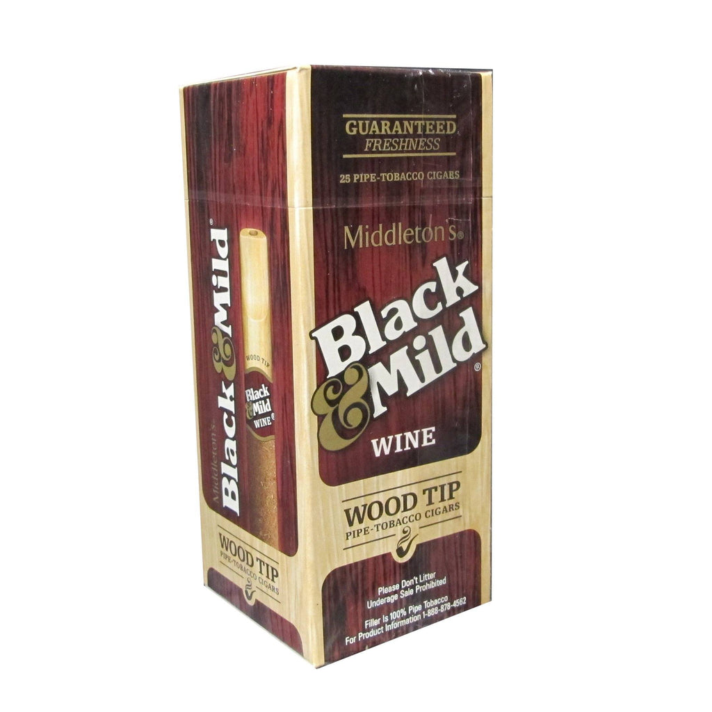 Shop Black Mild Wine Wood Tip Cigars Machine Made